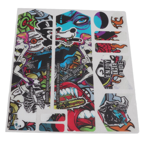 ENLEE 3D Mountain Bike Front Fork Sticker Scratch 1