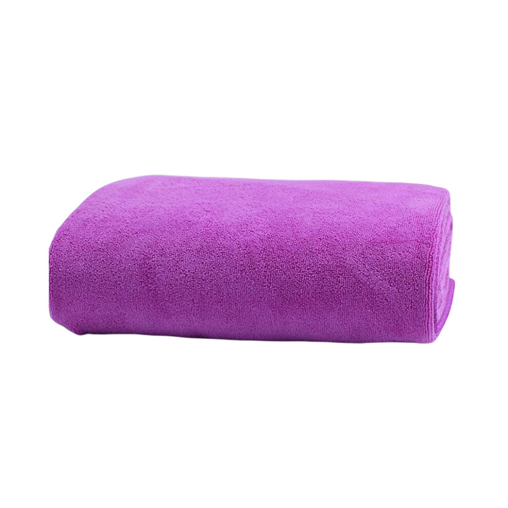 (Purple, 80x180Thick) Microfiber Bath Towel Bathing Cloth Spa Fitness Washcloth Home-image-OPC-PKB76PP-NEW