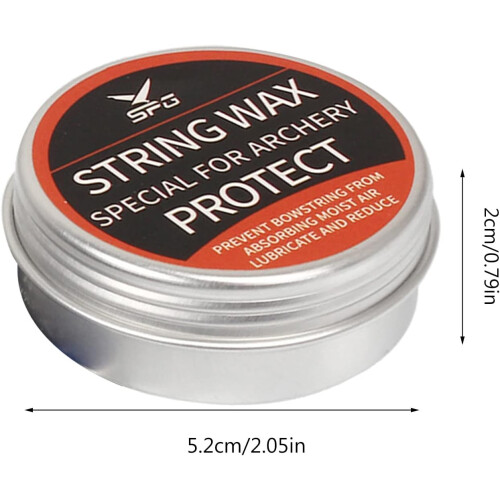 Bowstring Wax for Archery - Waterproof Bowstring Lube String Wax for Reducing Friction on Compound Bows and Recurve Bows 2