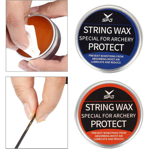 Bowstring Wax for Archery - Waterproof Bowstring Lube String Wax for Reducing Friction on Compound Bows and Recurve Bows 1