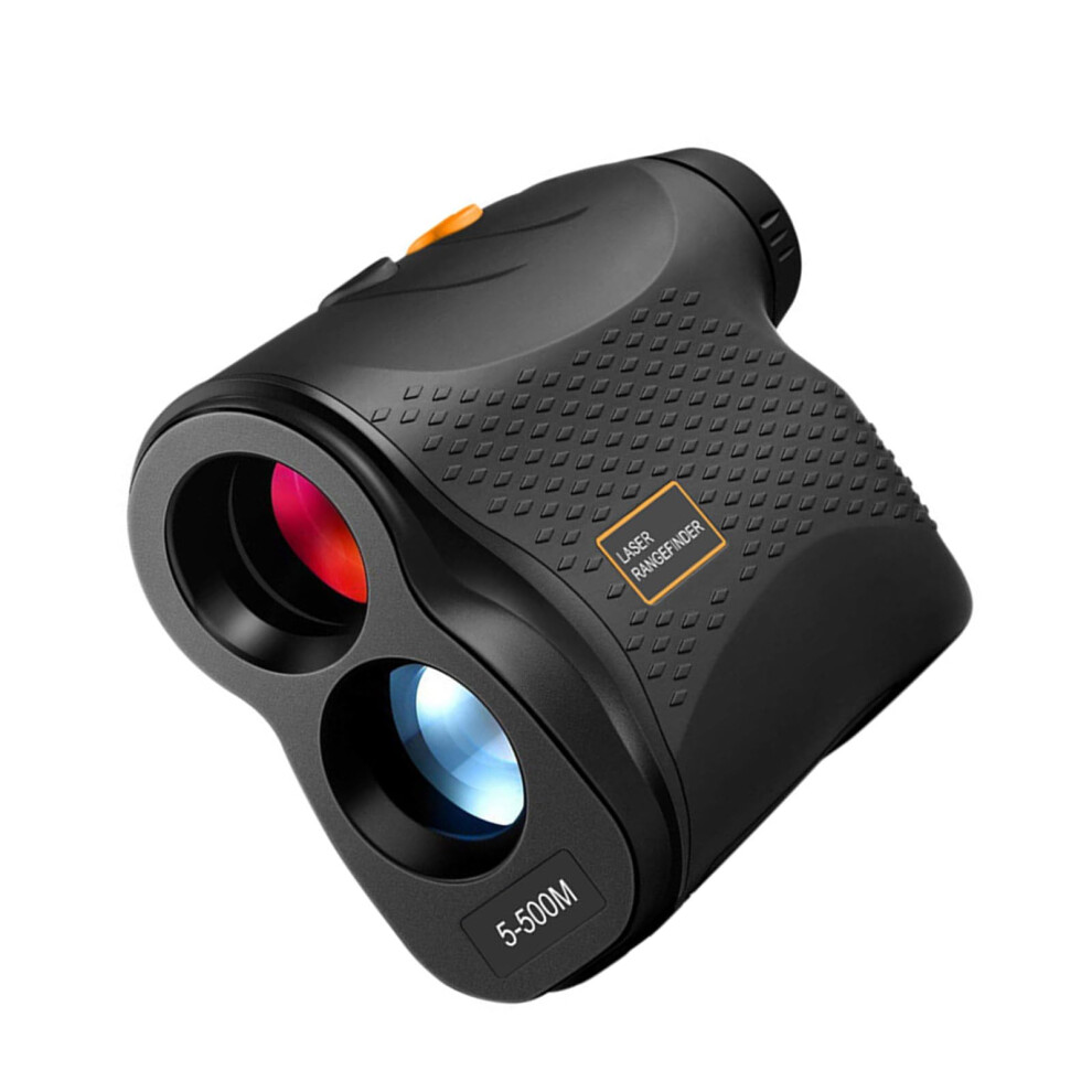 High Precision Golf Rangefinder Device with 6X Magnification, 500 Yards Range, Slope Function, Black and Orange-image-OPC-PKB7792-NEW