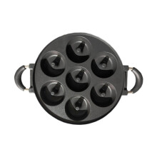 Mini Donut Baking Pan - Stovetop Nonstick Doughnut Maker with Handles, Makes 7 Delicious Donuts, Ideal for Desserts