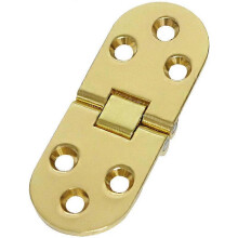 PCS Folding Table Hinges, 180 Degree Rounded Zinc Alloy Folding Table Hinge, Folding Flip Hinge Screws Not Included(Gold)