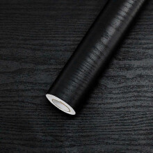 Self-Adhesive Paper for Furniture Black 61X300cm PVC Wall Sticker Decals Decoration for Kitchen Bedroom Living Room Furniture
