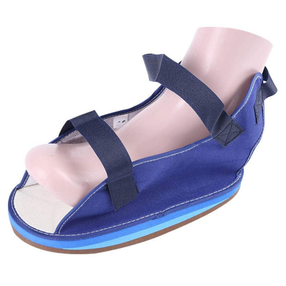 Plaster Shoes Foot - Adjustable Post Op Walking Shoe for Fractured Foot, Open Toe Rehabilitation Shoe, Size L