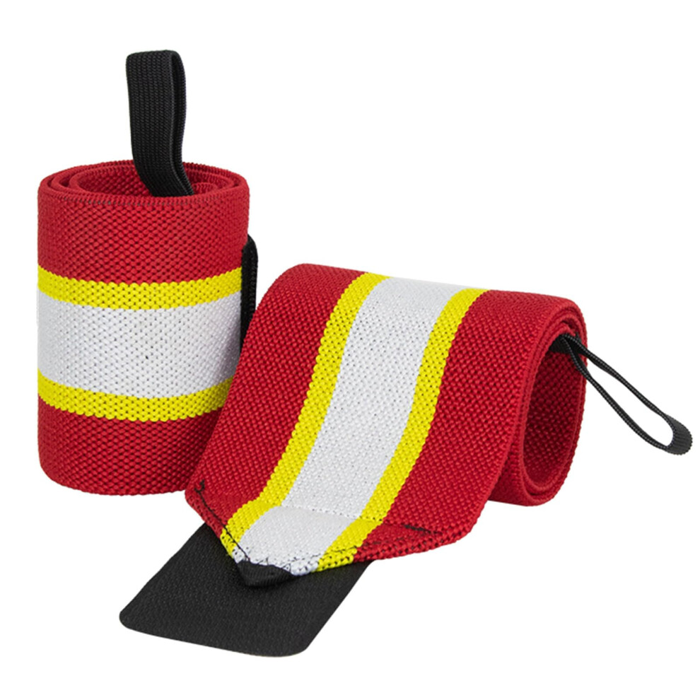 Red/White Wrist Wrap Wrist Brace For Weightlifting, Elastic Wrist Straps For Gym Workouts, Color, Unisex Design