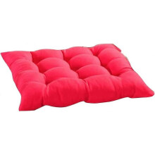 red Floor Pillow Cushion - 40cm/ 15.75in Square Stool Cushions Super Bar Cushion Chair Protective Mat for Yoga Living Room Sofa Balcony Home Office Re