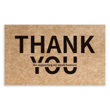 Greeting Cards 30pcs Kraft Paper Thank You Cards Custom Gift Decoration Handmade Brown Thank You Order Cards