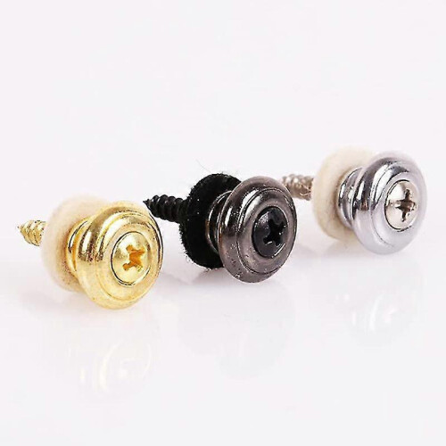 2PCS Copper Guitar Strap Lock Locking Pegs Pins Mushroom Shape End Button for Acoustic Classical El 2
