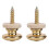 2PCS Copper Guitar Strap Lock Locking Pegs Pins Mushroom Shape End Button for Acoustic Classical El 1