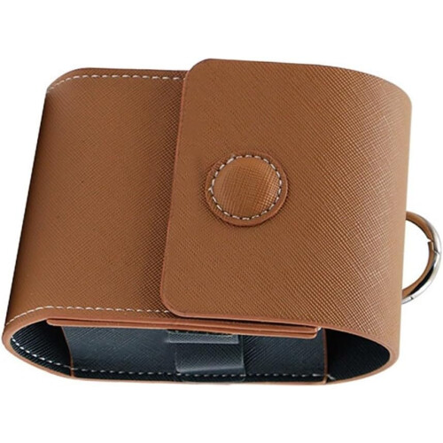 Portable Rangefinder Storage Bag - Waterproof PU Leather Shockproof Case with Ring for Golf Rangefinder Compatibility 2