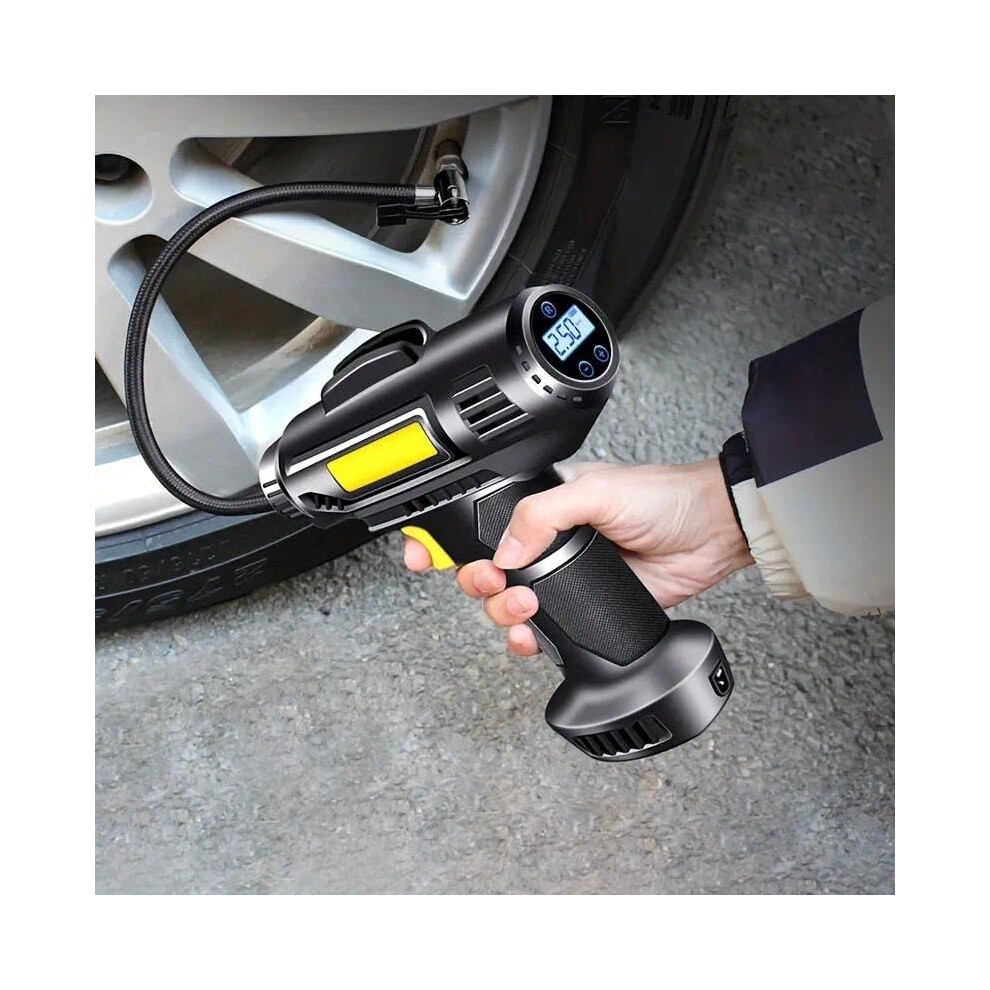Portable Cordless Air Compressor 150Psi, Usb Rechargeable Tire Inflator For Car, Bike, Sports Balls 6447073389528