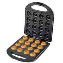 Doughnut Maker 1400W Electric Donut Machine with Nonstick Plates for Mini Pancakes and Double Sided Heating