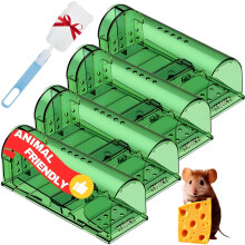 Hydro Humane Mouse Traps 4Pack for Indoors Reusable Live Trap Washable