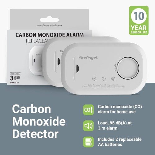Fireangel Fireangel Carbon Monoxide Alarm and Detector - FA6813 10year Sensor 1