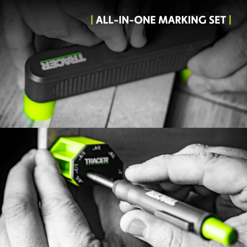 Tracer Marking Guide Set - Centre Finder Scribe Block with Hole That 2