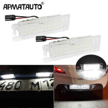 2pcs for Alfa Romeo 147 156 159 166 Brera Giulietta Mito Gf Spider Canbus Led License Number Plate Lights Auto Replacement