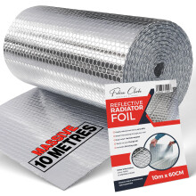 Radiator Foil Reflector Roll 10m Heat Reflective Insulation Sheet