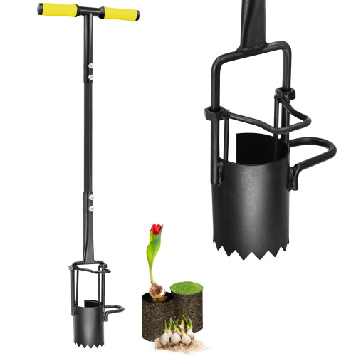 Colwelt Bulb Planter Tool Long Handle Serrated Base Planters Gardening