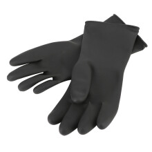 Langärmlige Säure- und Alkali-beständige Gummihandschuhe – Robuste, öl- und reißfeste schwarze Handschuhe