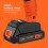 Black + Decker Black Decker 18V Cordless 37Nm Torque Drill Driver with LED Worklight 5