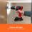 Black + Decker Black Decker 18V Cordless 37Nm Torque Drill Driver with LED Worklight 6