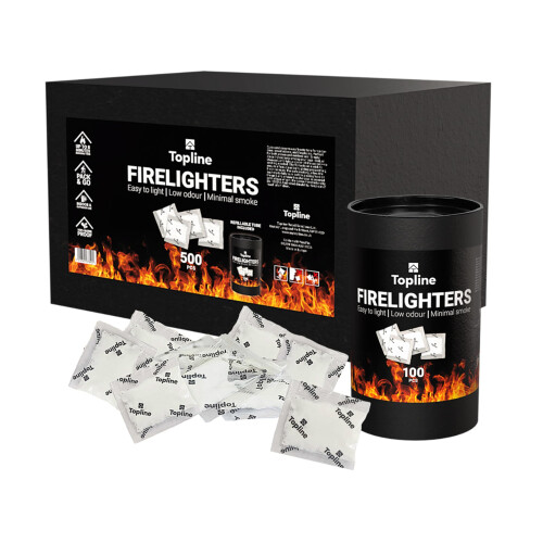 Instant Fire Starter Lighters Multipack - 500 Odourless Firelighter