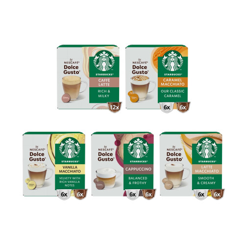 Starbucks Starbucks White Coffee Cup Variety Pack by Nescaf Dolce Gusto Capsules 1