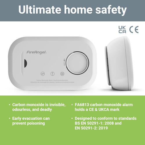Fireangel Fireangel Carbon Monoxide Alarm and Detector - FA6813 10year Sensor 2