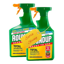 Garden Fast Action Weed Killer - Pack of 2 X 1.2L Ready to Use Total