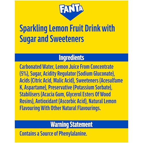 Fanta Fanta Can Lemon 330ml Pack of 24 2