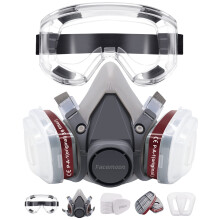 Respirator Mask Safety Dust Face Cover Paint Gas with Filter for and