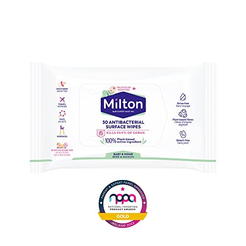 Milton Antibacterial Surface Wipes 30 - 7 Packs 1