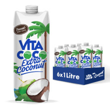 Vita Coco Extra Coconut Water Multipack 1L X 6 Pressed Packed with