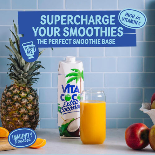 Vita Coco Extra Coconut Water Multipack 1L X 6 Pressed Packed with 2