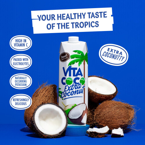 Vita Coco Extra Coconut Water Multipack 1L X 6 Pressed Packed with 1