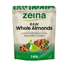 Zeina California Raw Almonds Extra No1 1kg - Vegan and Kosher Approved