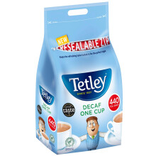 Tetley One Cup Decaf Tea Pack of 440 Bags - Milk Free