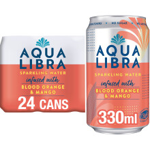 Aqua Libra Sparkling Water Sugarfree Fruit No Sugar Calories Blood