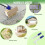 Patio Weed Remover Tool with Long Handle Scraper and Wire Brush Set 7