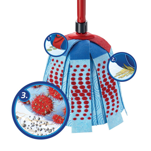 Vileda Vileda Supermocio Compactmop 3 Action Xl with Extra Refill Pack 1