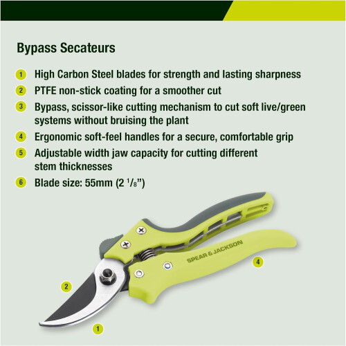 Spear & Jackson Spear Jackson CUTTINGSET3K Kew Gardens Collection Adjustable Width 1