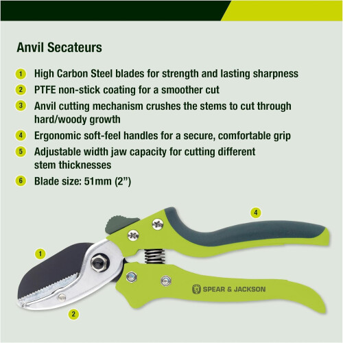 Spear & Jackson Spear Jackson CUTTINGSET3K Kew Gardens Collection Adjustable Width 2