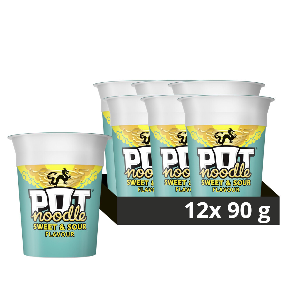 Pot Noodle Sweet Sour Standard Instant Vegan Snack Quick To Make