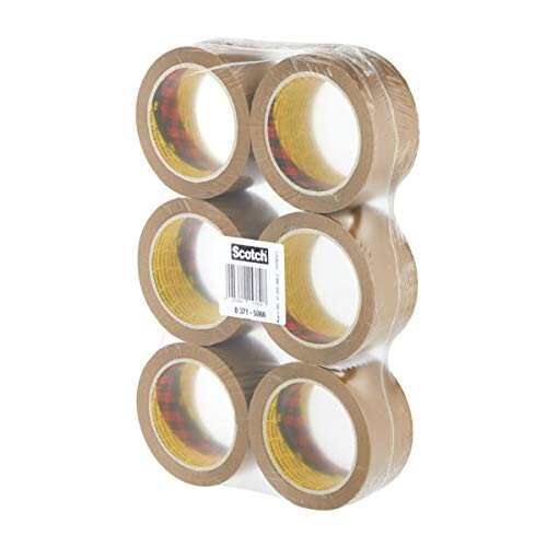 Scotch Scotch Ideal Tape for Boxes and Parcels Packing Brown 6 Rolls 1