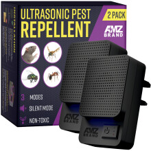 Amz Brand Ultrasonic Pest Repeller 2 Pack - Powerful Mouse Repellent 3