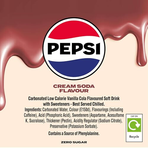 Pepsi Pepsi Cream Soda 500ml Pack of 12 2