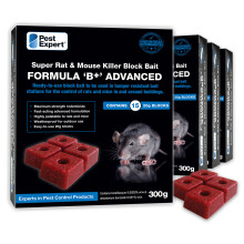 Pest Expert Advanced Rat Mouse Poisoning Bait Blocks 1.2kg Strongest