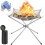 Portable Fire Pit for Camping Outdoor Folding Firepit Fireplace with 1