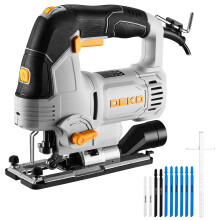 Electric Jigsaw Tool Dekopro 800W Power Jig Saws with LED Light Laser